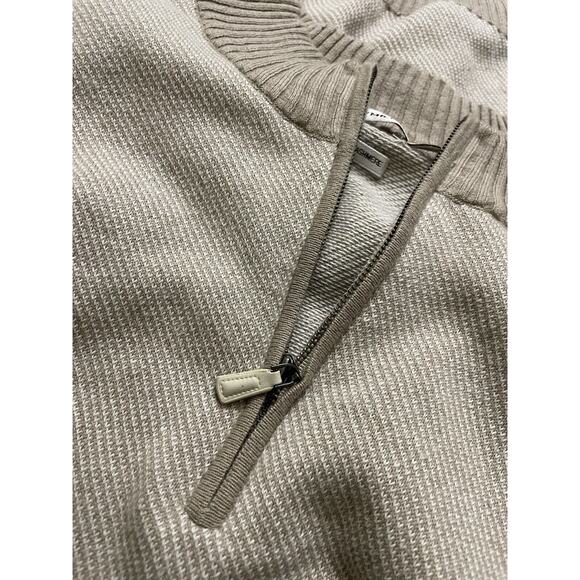 Peter Millar Luxury Cashmere Blend Sweater Tan 1/4 Zip Golf Men's Size X Large - Picture 4 of 9